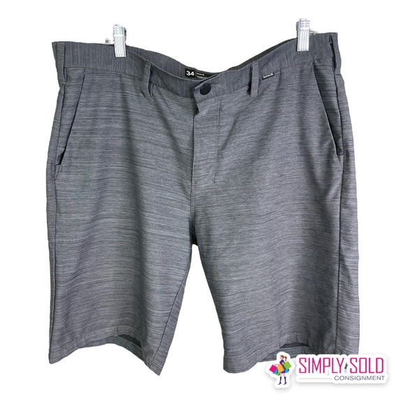 Hurley Nike Dri-Fit Men's Phantom Board Shorts Heather Gray Lightweight Sz 34 - Picture 1 of 8